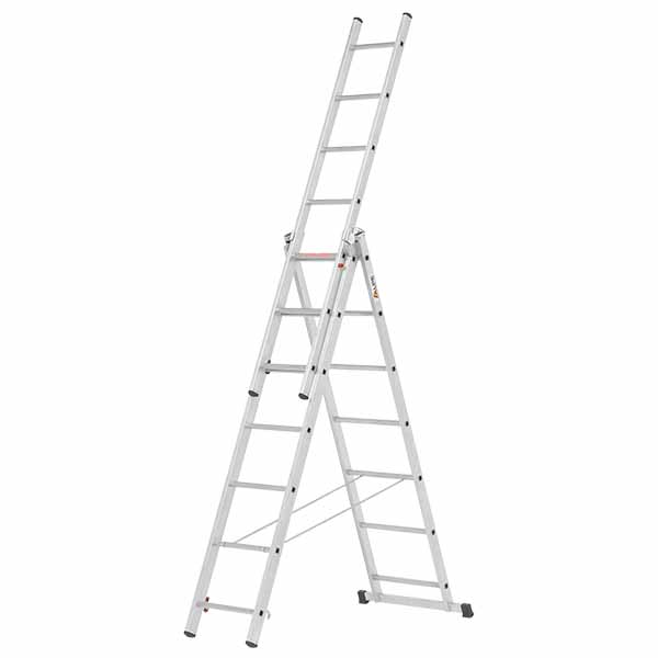 Three section ladders